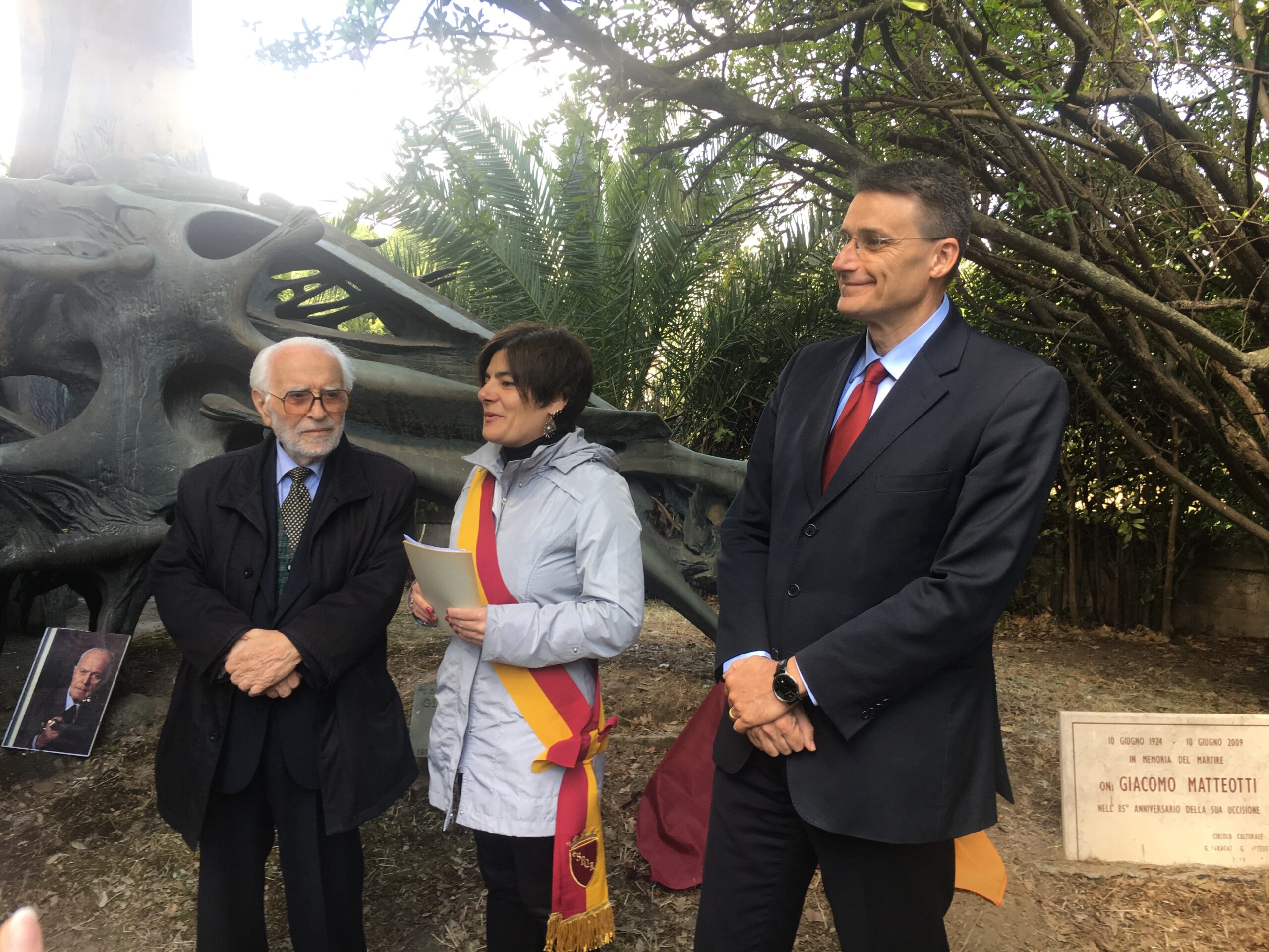 Scoperta la nuova targa commemorativa di Matteotti