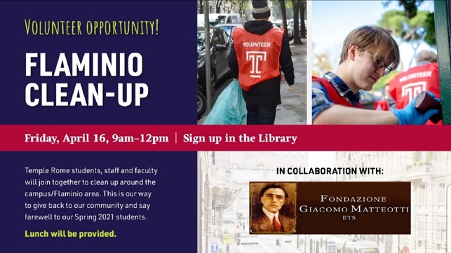 Clean-up Monumento a Matteotti