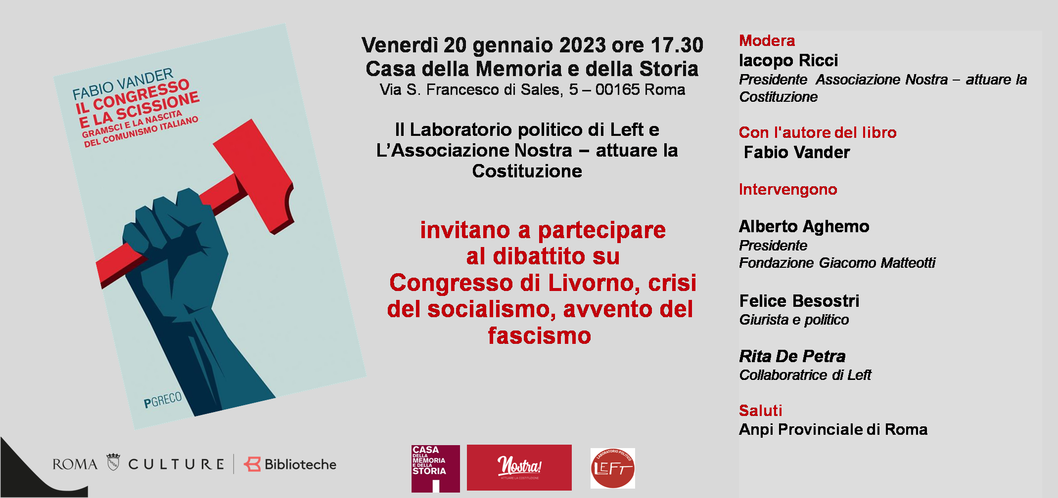 Dibattito su Congresso di Livorno, crisi del socialismo, avvento del fascismo