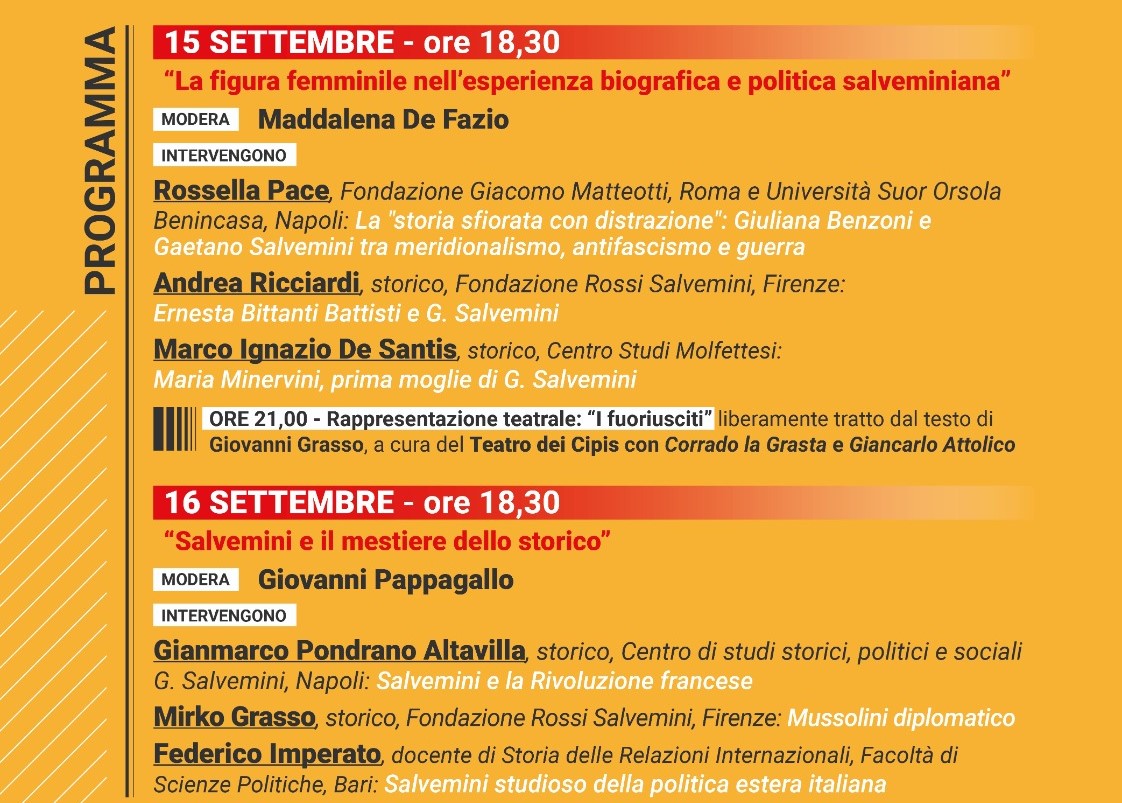 SALVEMINI, LA FIGURA FEMMINILE E IL MESTIERE DELLO STORICO
