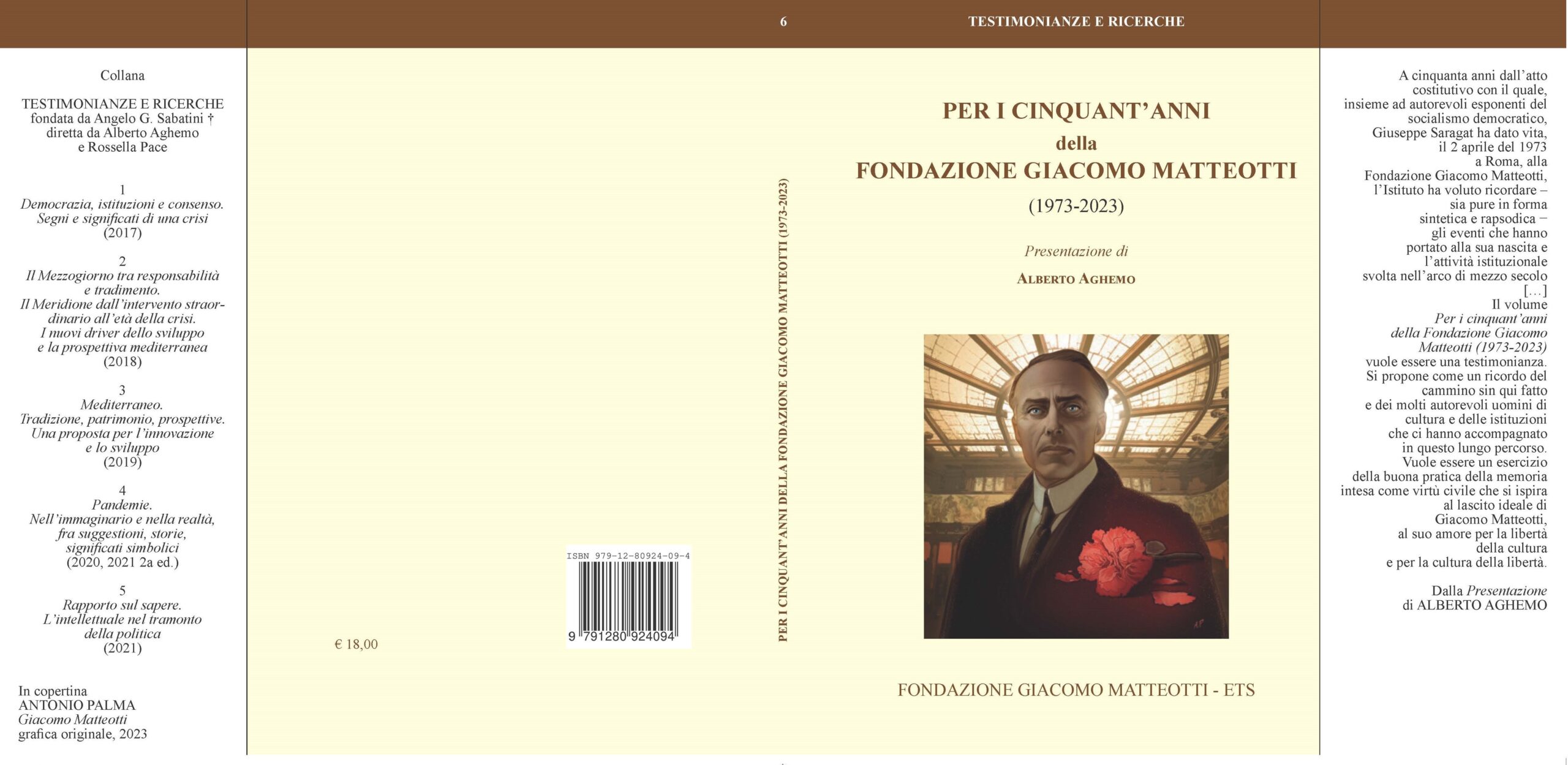 NOVITÀ EDITORIALE – È uscito il nuovo volume della collana “Testimonianze e ricerche”: PER I CINQUANT’ANNI DELLA FONDAZIONE GIACOMO MATTEOTTI (1973-2023)
