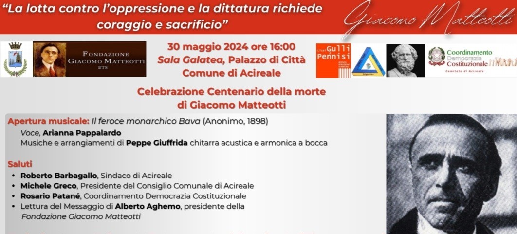 MATTEOTTI 100 AD ACIREALE