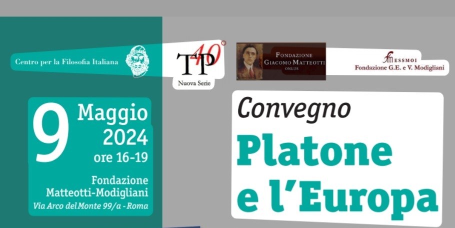 Giovedì 9 maggio presso la sede di via dell’Arco del Monte 99/a in Roma si è tenuto il convegno PLATONE E L’EUROPA. RICORDANDO JAN PATOČKA