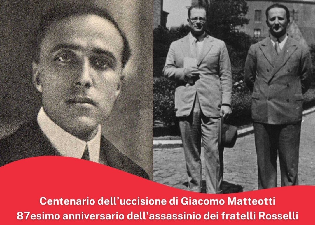Ricordato Matteotti e i fratelli Rosselli a Firenze, martedì 11 giugno alle 17 presso la Fondazione Circolo Fratelli Rosselli