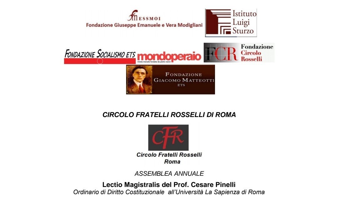 Martedì 4 giugno 2024 alle 18:00, presso la sede di Via dell’Arco del Monte 99/a in Roma , si è tenuta la lectio magistralis del prof. Cesare Pinelli sul tema COSTITUZIONE E STABILITÀ DI GOVERNO