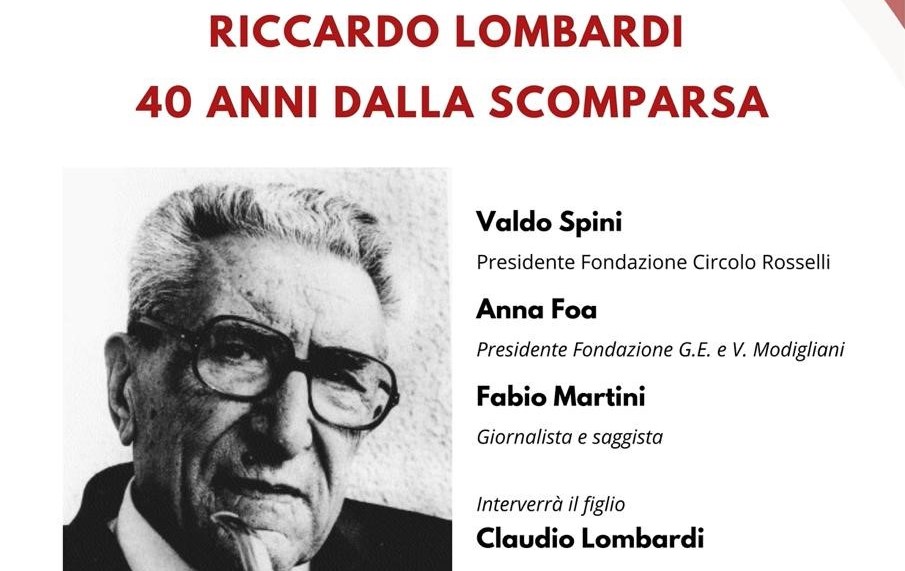 Presso la sede di Via dell’Arco del Monte 99/a in Roma, martedì 17 settembre alle 17:30 ricordiamo Riccardo Lombardi a quarant’anni dalla scomparsa