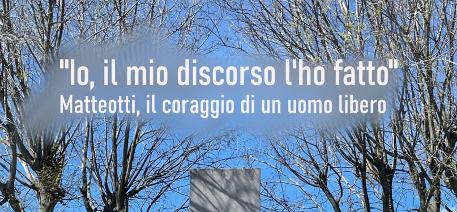 Giovedì 14 novembre a Riano alle 09:30, presso l’I.C. Giacomo Matteotti, Daniela Giordano e Valentina Martino Ghiglia, con Veronica Stradella presentano “IO, IL MIO DISCORSO L’HO FATTO. Matteotti, il coraggio di un uomo libero”