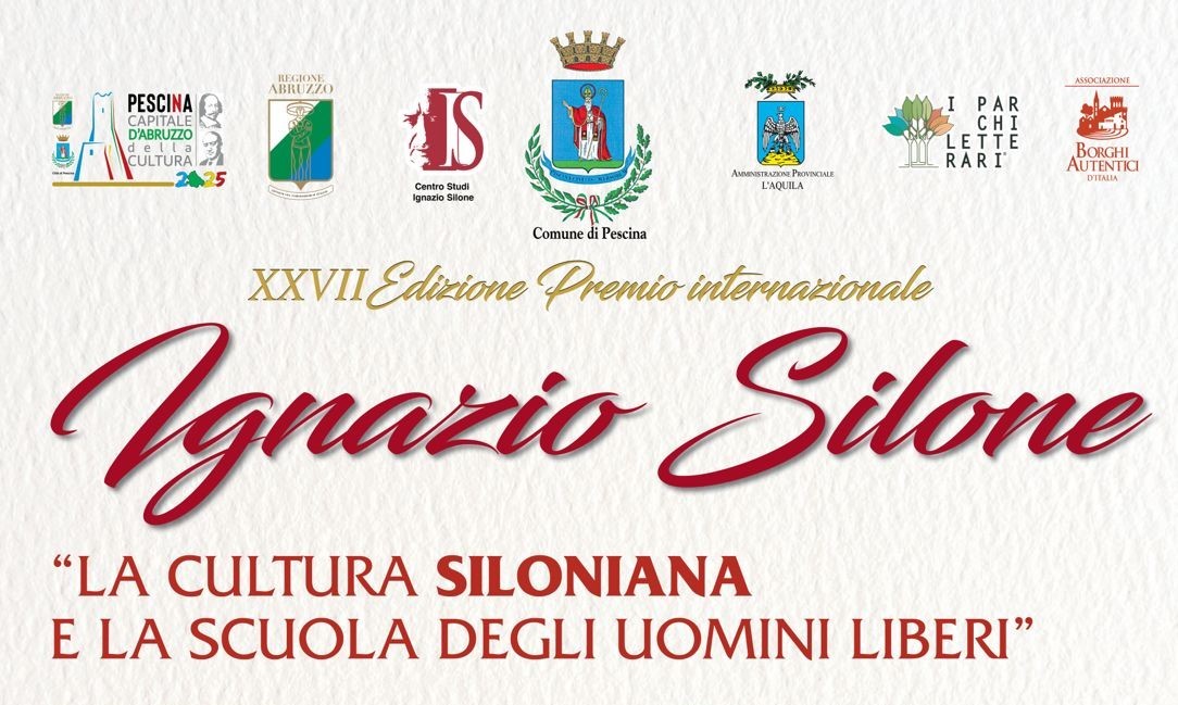 Venerdì 13 e sabato 14 dicembre 2024, presso il Teatro San Francesco di Pescina, si tiene la premiazione della XXVII edizione del Premio internazionale Ignazio Silone che ha quest’anno per tema LA CULTURA SILONIANA E LA SCUOLA DEGLI UOMINI LIBERI