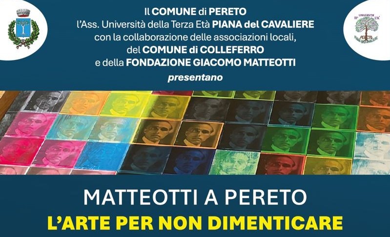 Sabato 3 maggio alle 11:00 a Pereto, nella sala della ex chiesa di Sant’Antonio, si è tenuto il Convegno MATTEOTTI DAL POLESINE AL PARLAMENTO. DOCUMENTI E TESTIMONIANZE