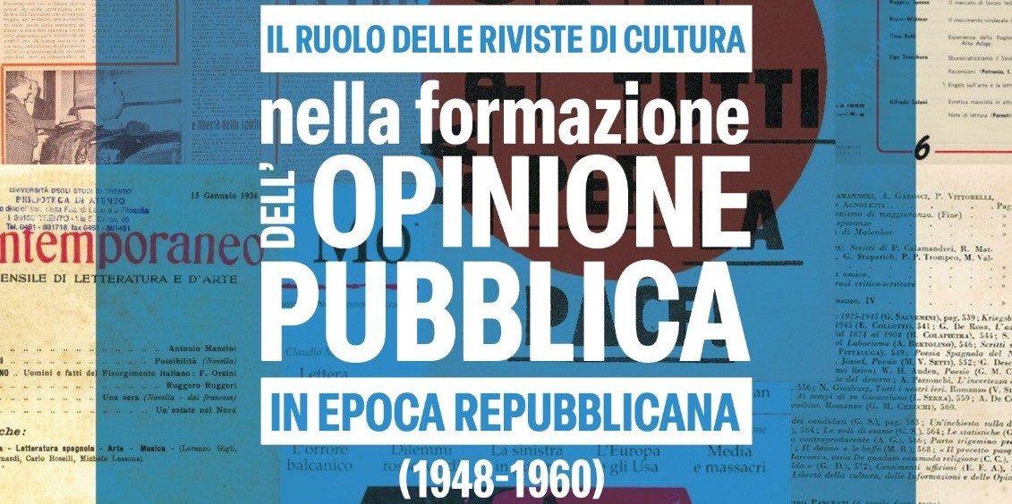 CONVEGNO SU: “IL RUOLO DELLE RIVISTE DI CULTURA NELLA FORMAZIONE DELL’OPINIONE PUBBLICA IN EPOCA REPUBBLICANA (1948-1960) giovedì 13 novembre 2025