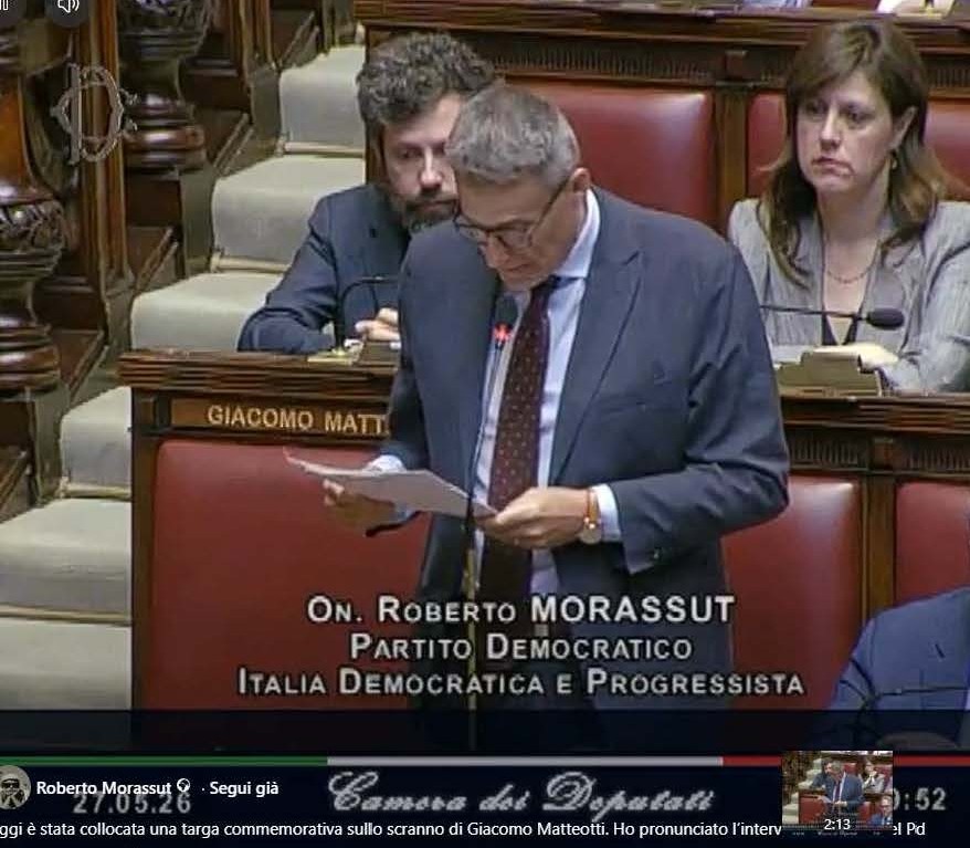 UNA TARGA RICORDA MATTEOTTI SUL SUO SCRANNO ALLA CAMERA